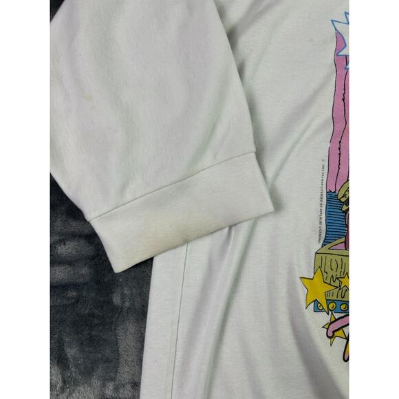 Vintage 1987 The California Raisins 3/4 Sleeve Sweatshirt Talent Night BJ Frog L - Picture 9 of 16